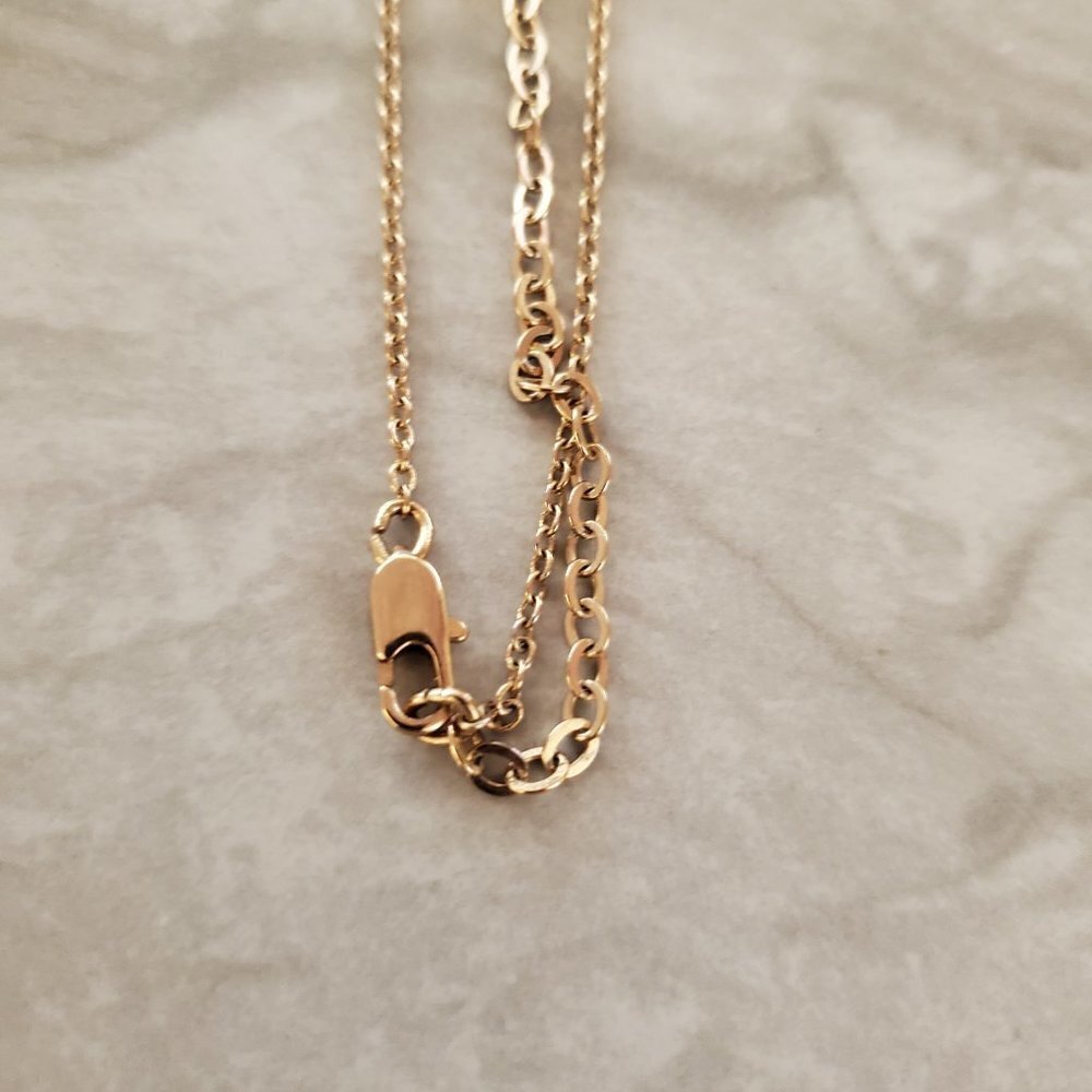 ✨ Chico's Gold Beaded Ball Chain Tassel Pendant Necklace ✨ - Picture 7 of 8